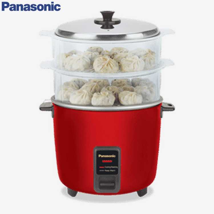 Panasonic 1.8Ltr. Jar Rice Cooker Momo Cooker / Warmer Series With Steaming Basket SR-WA18(H) SS