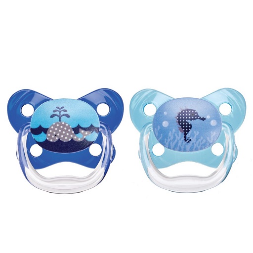 Dr. Brown's Prevent Butterfly Pacifier Stage 1 Blue 2-Pack PV12401-P4 for 0-6m