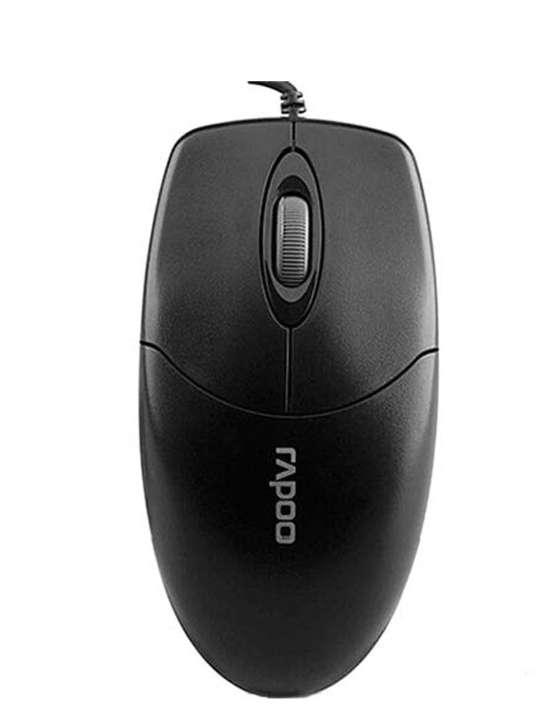Rapoo N1020 USB Wired Optical Mouse Black