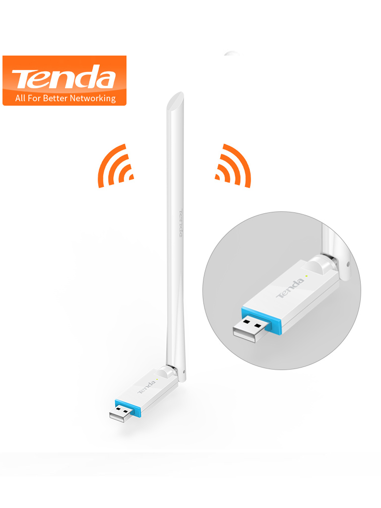 Tenda U2 150Mbps 6 dBi Ultra-long High Gain Wireless USB Adapter
