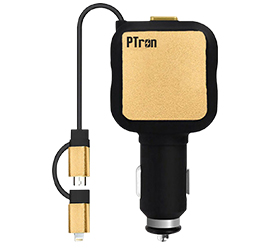 PTron Dynamite - 4.8A Dual USB Car Charger