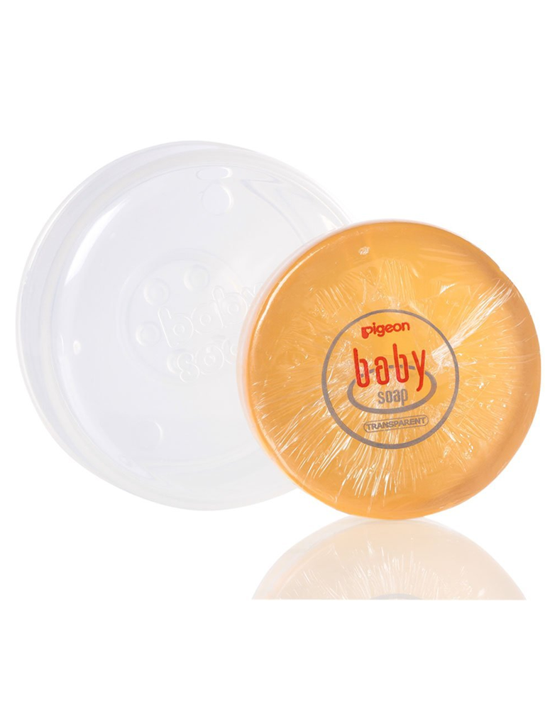 Pigeon Baby Transparent Soap (Hypoallergenic) with Case, 80g