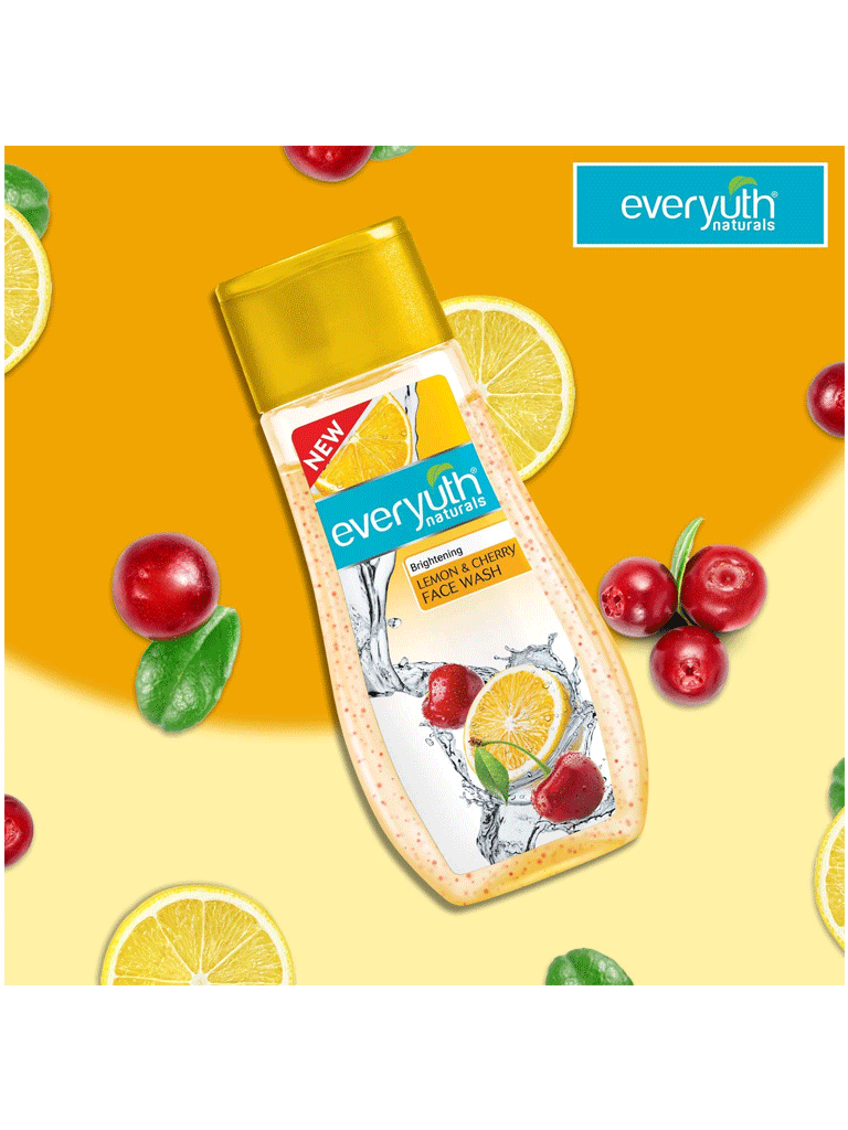 Everyuth Naturals Brightening Lemon And Cherry Face Wash