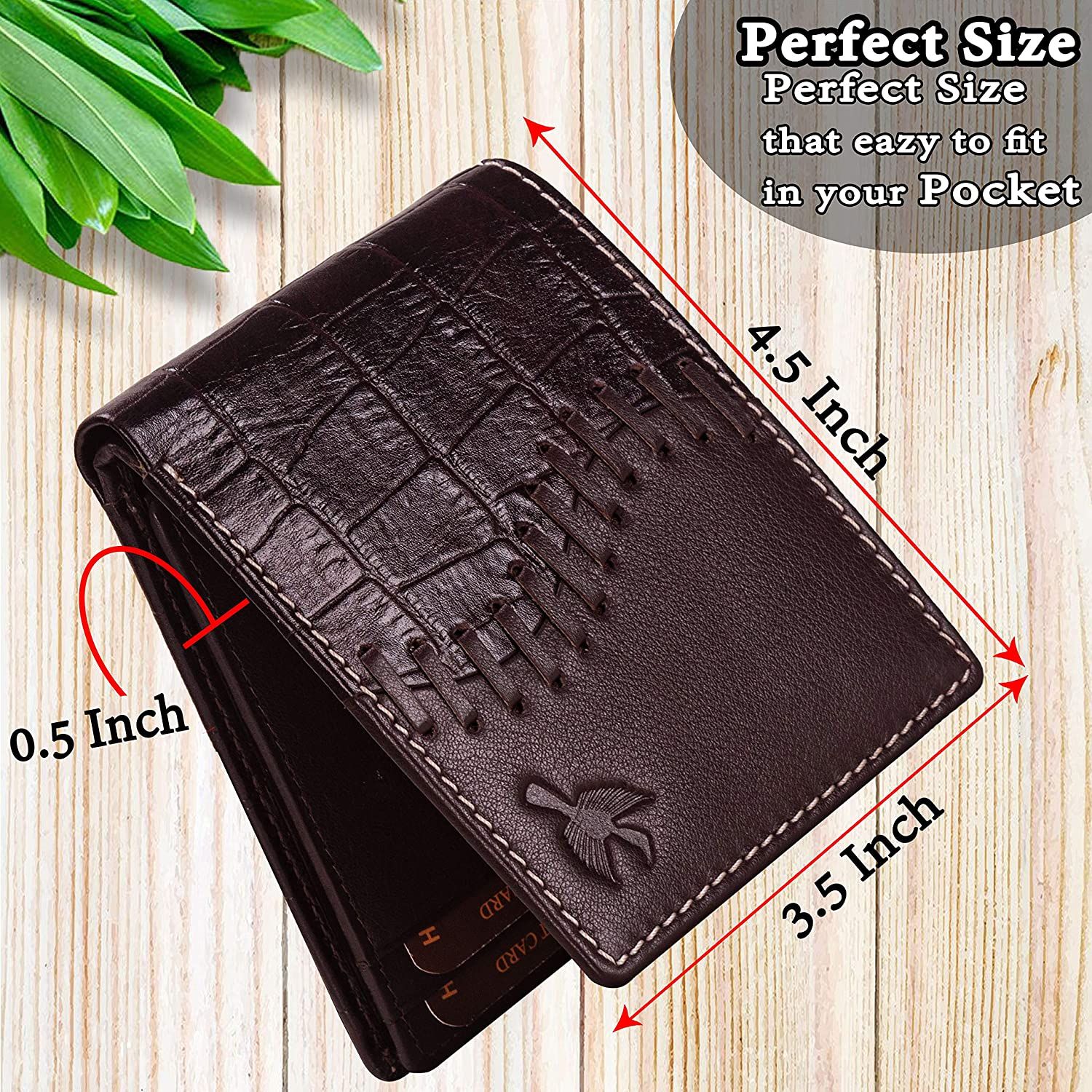 Hornbull Markus Brown Leather Wallet For Men