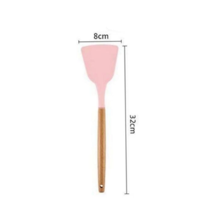 Wooden Handle Silicon Spatula