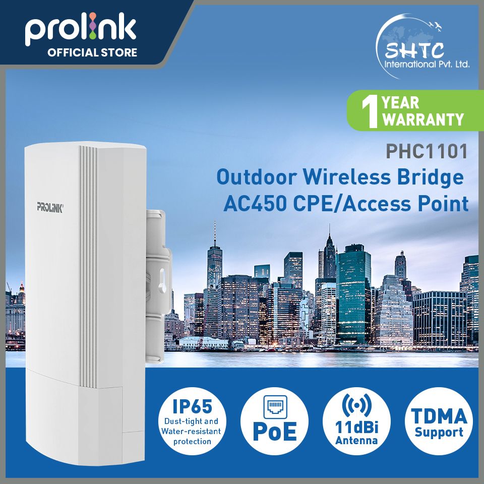 Prolink Outdoor Wireless Bridge AC450 CPE/AP PHC1101