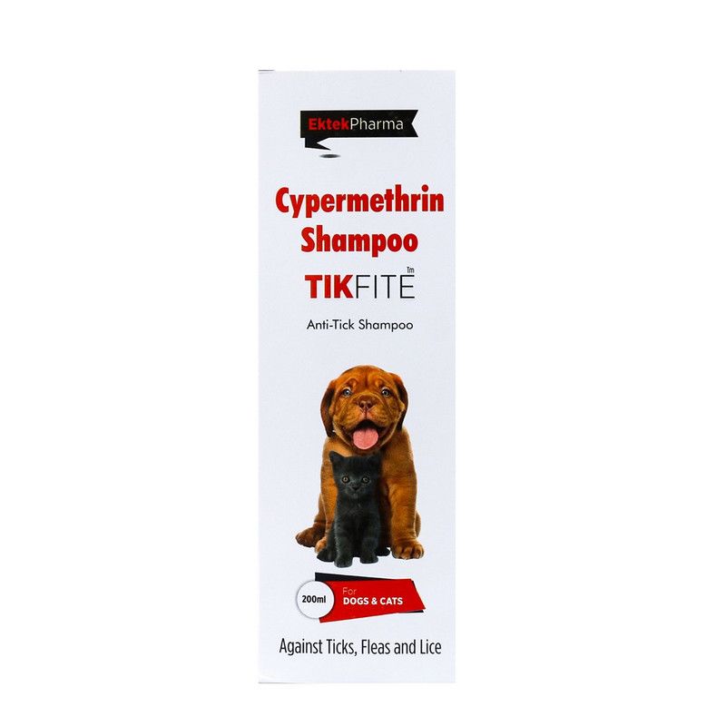 Cypermethrin Tikfite Shampoo 200ml for pets
