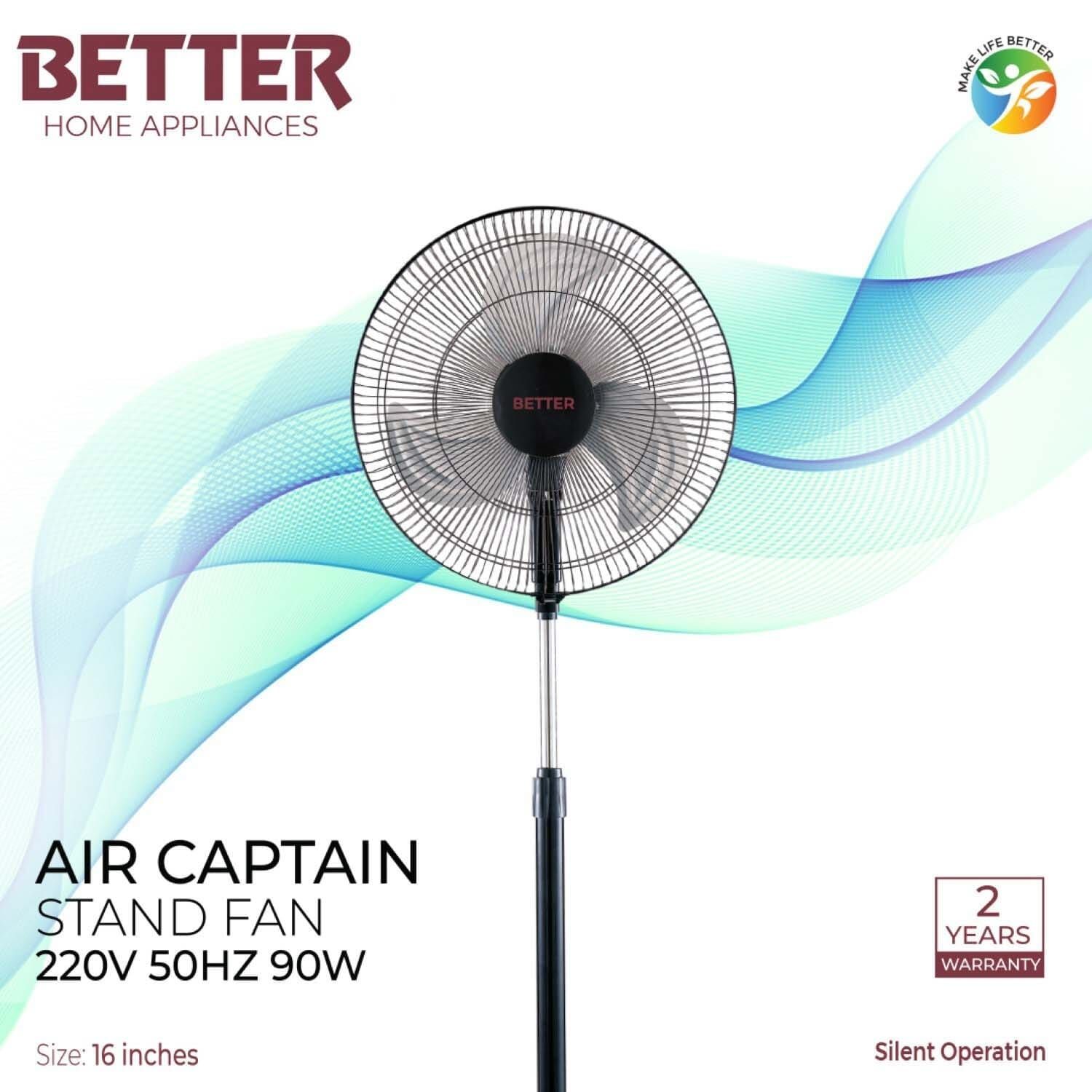 Better Air Captain Stand Fan (Pedestal Fan) 90W, stand fan, stand fans