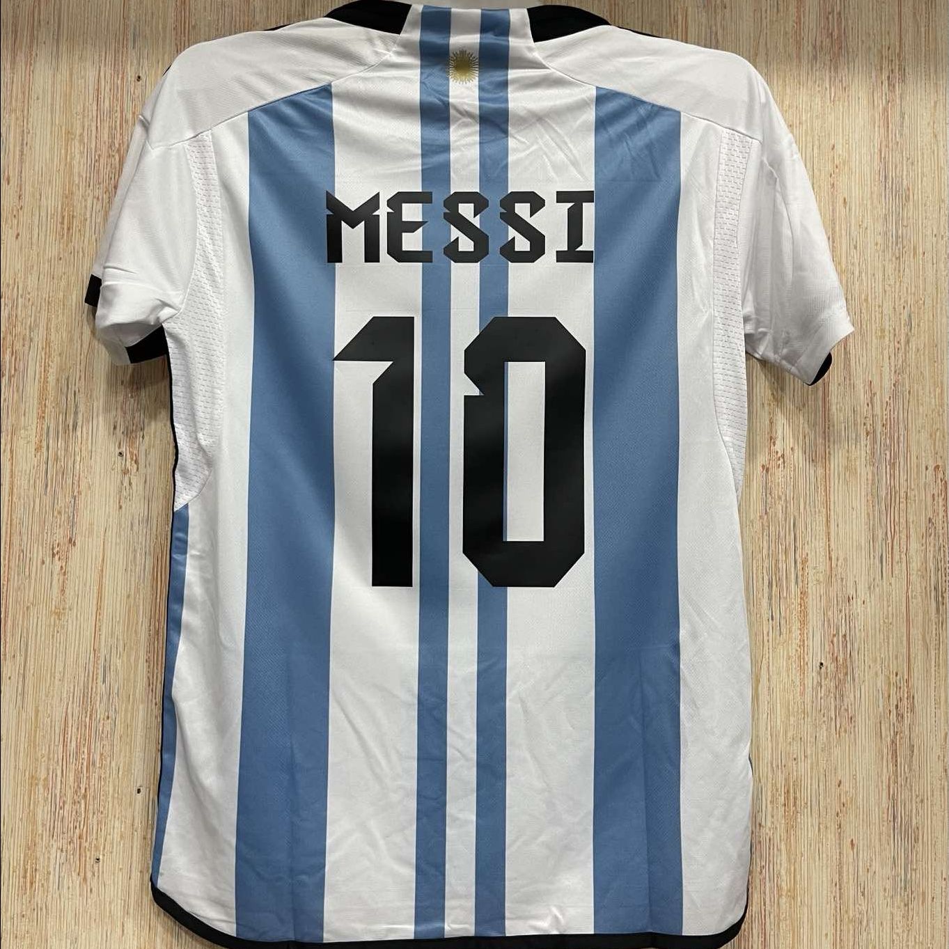 Messi Printed Argentina Home Kit 2022 World Cup Qatar