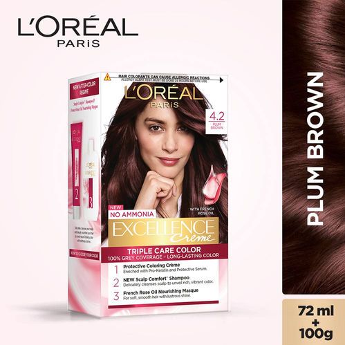 L'Oreal Paris Excellence Creme Hair Color  Plum Brown 72ml+100g