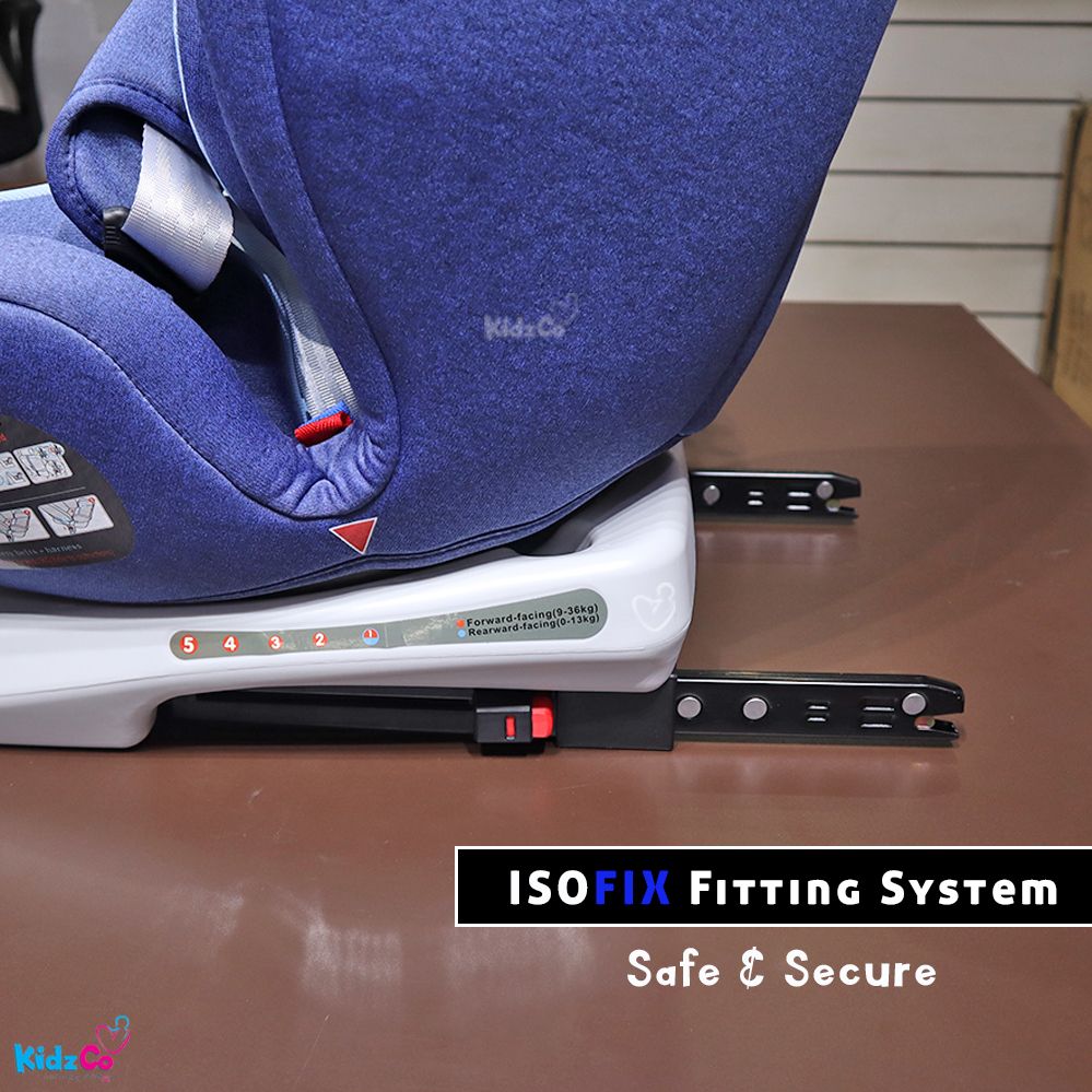 KidzCo Car Seat 012 Years, 360 Turn, Rear and Forward Facing