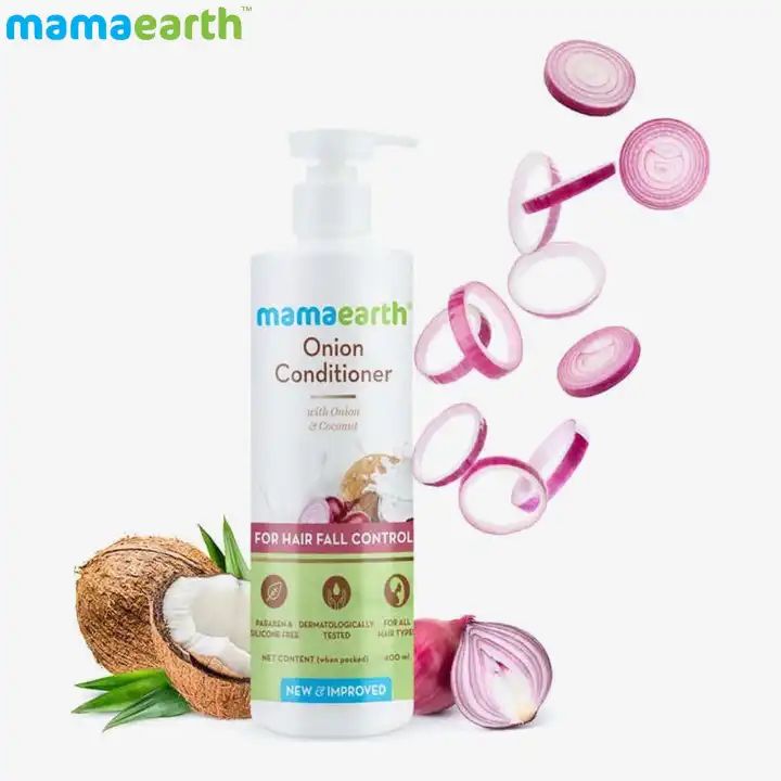 Mamaearth Onion Conditioner for Hair Growth & Hair Fall Control With Onion  & Coconut, 400ml
