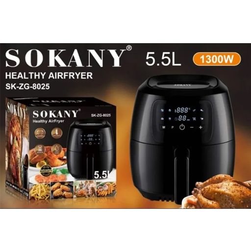 Sokany Digital Air Fryer 5.5 Lits