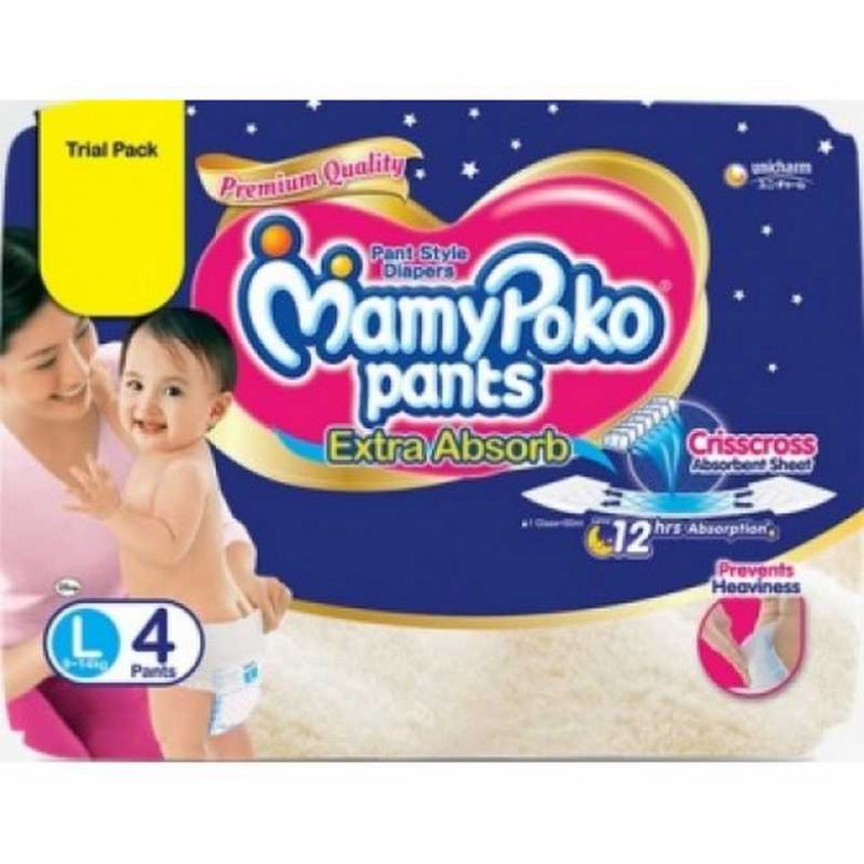 Mamy Poko Pants Baby Diaper, Age Group: Newly Born at Rs 255/packet in  Indore