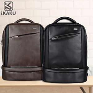 Kaku Kalun Canvas Leather Backpack - Free ESET Mobile Security