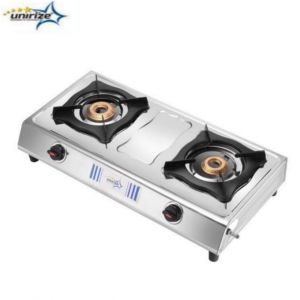 Unirize Stainless Steel 2 Burner Non - Auto Gas Stove