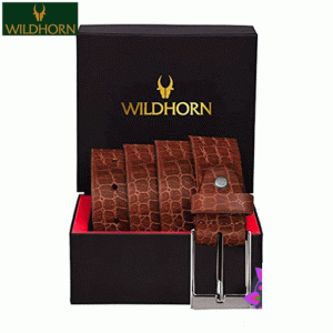 WildHorn Nepal Genuine Leather Belt upto waist size 42 inches (WHBLT528 TAN COCO TAN)