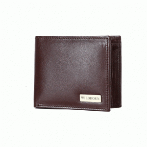 WildHorn Nepal RFID Protected Genuine Men's Leather Wallet Dark Brown (WH 312 Brown)