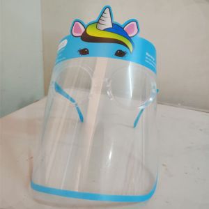 Unicorn Kids Face Shield With Goggles