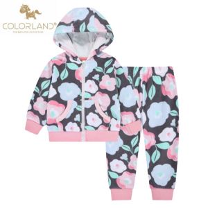 Baby Fleece Cozy Outfit Set-Flower