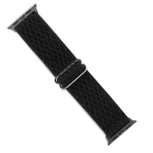 Scrunchie Nylon Strap For Apple Watch Band 44mm Adjustable Stretchy Solo Loop Elastic