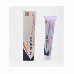 Retriderm Anti Acne Gel 0.025% Tretinoin Gel Treats Acne Keeps Skin Pores Clear 20g Pack of 2