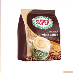 Super White Coffee 3in1 Charcoal Roasted Brown Sugar 540 gm