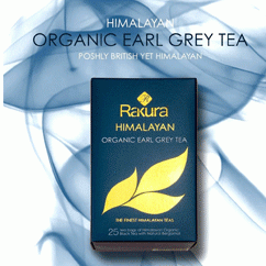 Rakura Himalayan Organic Earl Grey Tea 25 Tea Bags