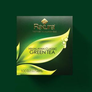 Rakura Himalayan Classic Green Tea 100 Tea Bags(Non Enveloped)