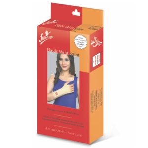 Flamingo Elastic Wrist Splint For Comfort, Helps Reduce Pain Usable For Both Left & Right Arm Medium Size