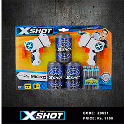 Zuru X-Shot Excel Series Micro Dart Blaster Double Pack Shootout Set 3621