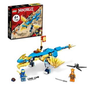 LEGO NINJAGO Jay’s Thunder Dragon EVO 71760 Playset Featuring a Posable Dragon Toy, NINJAGO Jay and a Snake Toy; Building Kit for Kids Aged 6+