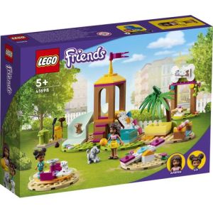 LEGO Friends Pet Playground 41698 Building Kit Designed to Grow Imaginations; Animal Playset Comes with Andrea and 3 Dog Toys; Creative Birthday Gift Idea for Kids Aged 5