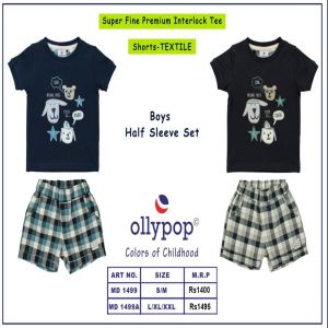 Ollypop Boys Half Sleeve Set MD1499/MD1499A