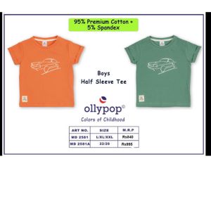 Ollypop boys half sleeve Tee MD2581/MD2581A