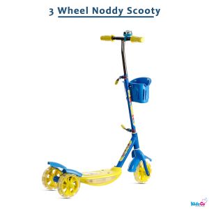 KidzCo Dash Noddy Kids Scooter - Adjustable Height 3-14 Years