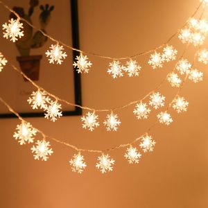 Snowflake String Lights Decor Tihar Diwali Outdoor Courtyard Decoration Lamp
