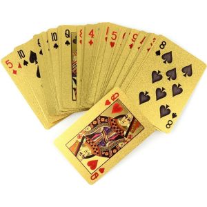 24K Golden Playing Cards Waterproof Cards