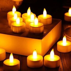 Pack of 24 LED Candle Light Flameless Electric Tea Light