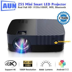 AUN Z5S Android 9.0 Smart LED Portable Projector