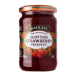 Mackays scottish strawberry preserve 340 gm