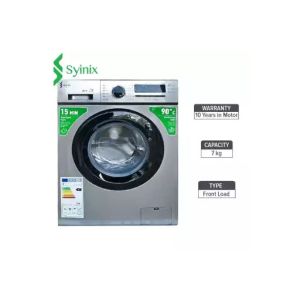 Syinix 7Kg Front Load Fully Automatic Washing Machine(Silver)- S4712