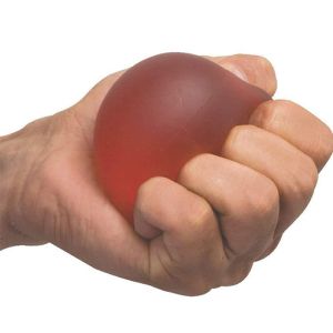 Flamingo Gel Exercise Ball For Wrist Muscles Strengthening And Stress Relief (Soft Red)