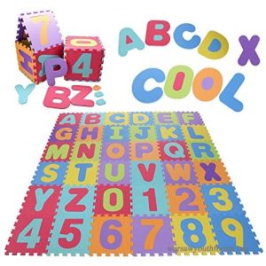 Soft Eva Foam Floor Baby Kids Play Mat Gym Alphabet Numbers Puzzle Mats-36 Pcs