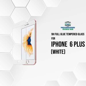 9H Full Glue 5D Glass for iPhone 6 Plus White
