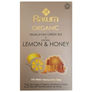 Himalayan Organic Green Tea + Natural Leamon & Honey 100 Tea Bags (Envelope)