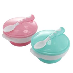 Baby Spoon Bowl Learning Dishes With Suction Cup for 0M+