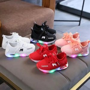 Kids Luminous Sneakers LED Lights Shoes