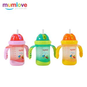 Mumlove Softy Straw Sipper Cup (1pc) 200ml, Baby Training Drinking Cup with Handle