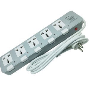 Lucky Hawk (LH-985) Surge Protector 100% Copper Accessories 5 Port 2500W (13A) Universal Authentic Extension Multiplug